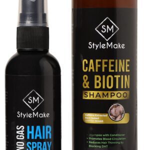 StyleMake Caffeine & Biotin Shampoo | DHT Blocker Anti Hair Fall Shampoo with Conditioner